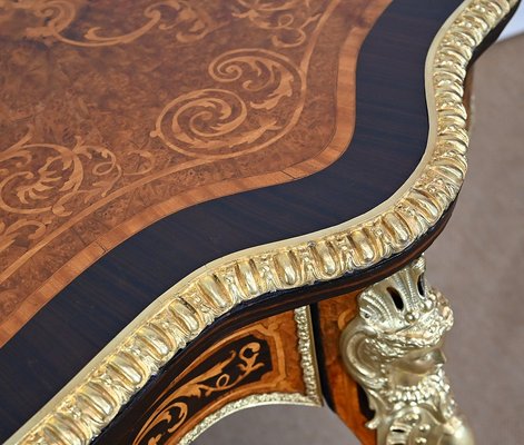 Mid 19th Century Napoleon III Violonée Table in Precious Wood-RVK-1328928