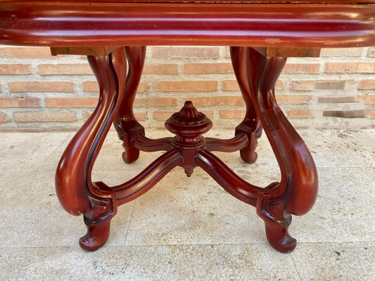 Mid-20th Century Side Table in Wood & Marble Top, 1960s-NOU-1141784