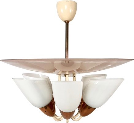 Mid-Century 6-Arm Chandelier from Drukov, 1960s-ZCY-1375583