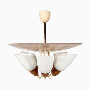 Mid-Century 6-Arm Chandelier from Drukov, 1960s-ZCY-1375583