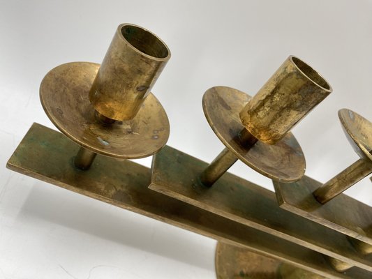 Mid-Century 7-Armed Candleholder in Brass from Dantorp Desing, Denmark, 1960s-CZ-1773405