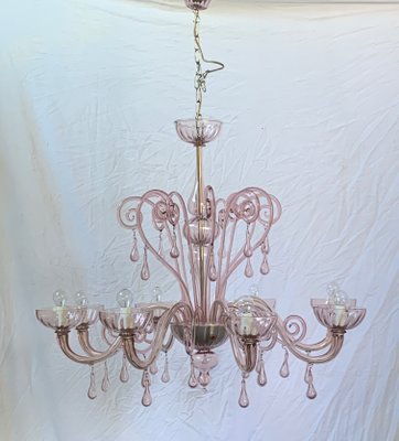 Mid-Century 8-Arm Chandelier from Cesare Toso, 1960s-XQC-791989