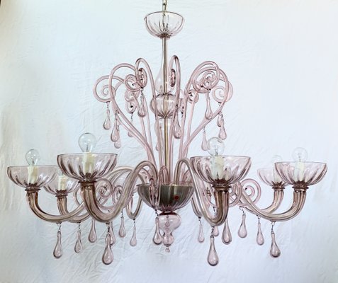 Mid-Century 8-Arm Chandelier from Cesare Toso, 1960s-XQC-791989