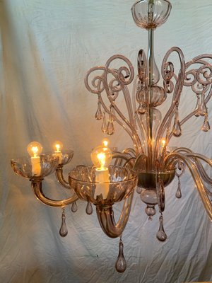 Mid-Century 8-Arm Chandelier from Cesare Toso, 1960s-XQC-791989