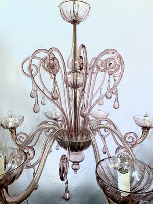 Mid-Century 8-Arm Chandelier from Cesare Toso, 1960s-XQC-791989