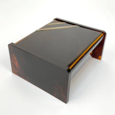 Mid-Century Acrylic Glass & Brass Jewelry Box by Christian Dior, 1970-JDR-1126025