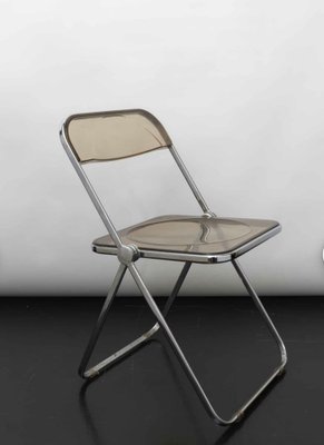 Mid-Century Acrylic Glass Model Plia Folding Chair by Giancarlo Piretti for Castelli / Anonima Castelli, Italy, 1970s-RZY-1811073