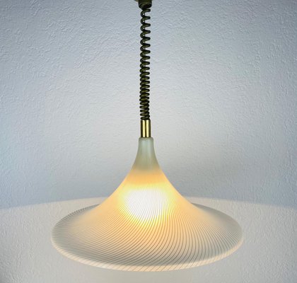 Mid-Century Acrylic Glass Pendant Lamp, 1960s-PUK-933483