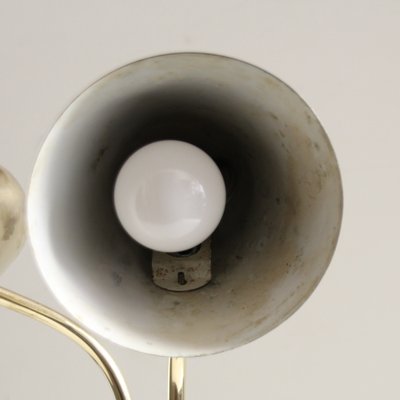 Mid-Century Adjustable Brass Library Lamp by Jacques Biny for Luminalité, 1950s-SY-1737273