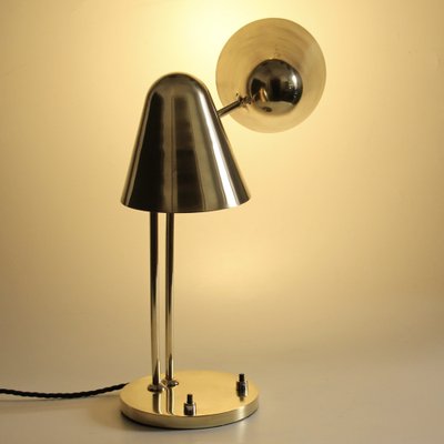 Mid-Century Adjustable Brass Library Lamp by Jacques Biny for Luminalité, 1950s-SY-1737273