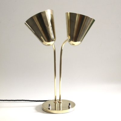 Mid-Century Adjustable Brass Library Lamp by Jacques Biny for Luminalité, 1950s-SY-1737273