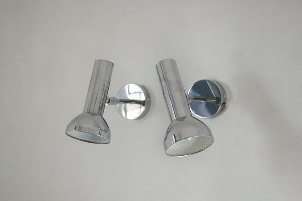 Mid-Century Adjustable Chrome Sconce from Cosack, Set of 2-UMB-1813773