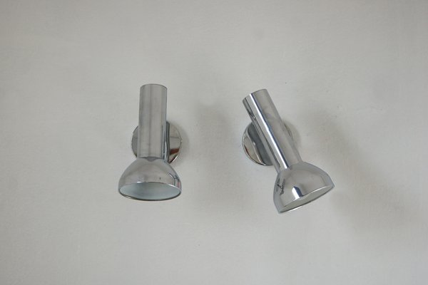 Mid-Century Adjustable Chrome Sconce from Cosack, Set of 2-UMB-1813773