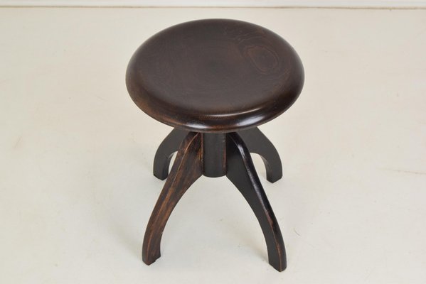 Mid-Century Adjustable Piano Stool, 1950s-TZ-1122458