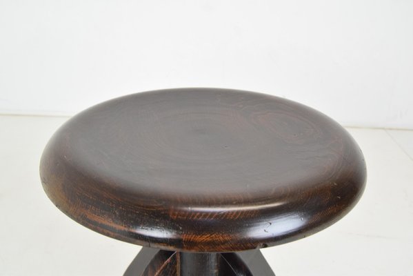 Mid-Century Adjustable Piano Stool, 1950s-TZ-1122458