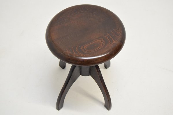 Mid-Century Adjustable Piano Stool, 1950s-TZ-1122458