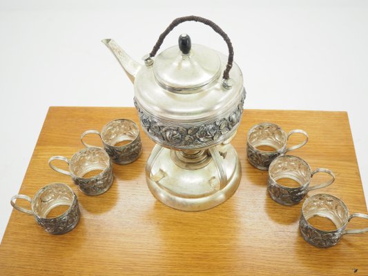 Mid-Century Alpaca Coffee or Tea Service Set, 1960s-TZ-842819