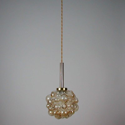 Mid-Century Amber Bubble Pendant by Helena Tynell for Limburg, 1960s-OE-897784