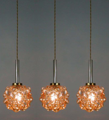 Mid-Century Amber Bubble Pendant by Helena Tynell for Limburg, 1960s-OE-897784