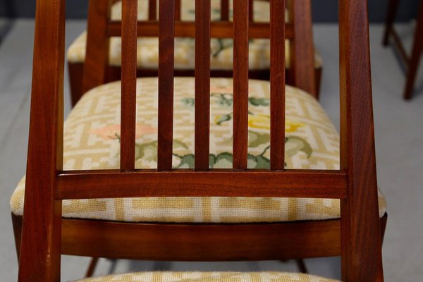 Mid-Century American Brown Chairs, 1950s, Set of 6-RCE-1100030