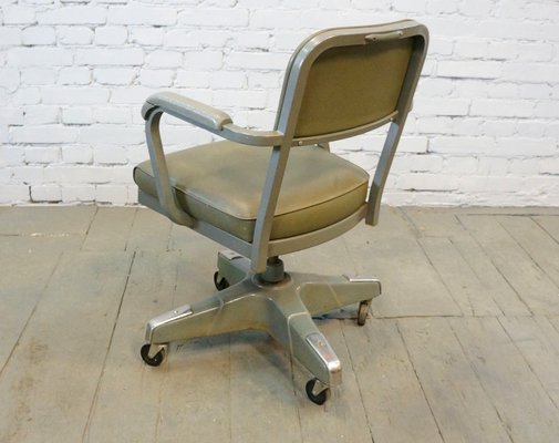 Mid-Century American Industrial Steno Desk Chair by Craig McDowell, 1960s-QFD-881081