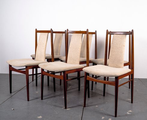 Mid-Century American Nutwood Dining Chairs, 1970s, Set of 6-VLO-1334936