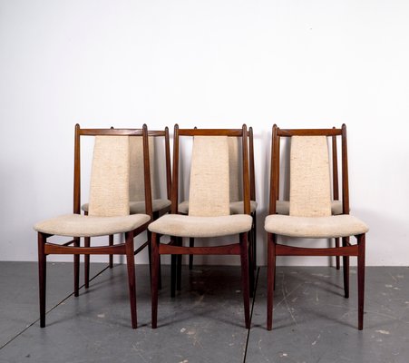 Mid-Century American Nutwood Dining Chairs, 1970s, Set of 6-VLO-1334936