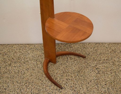 Mid-Century Arc Floor Lamp in Wood, 1950s-HS-1785377