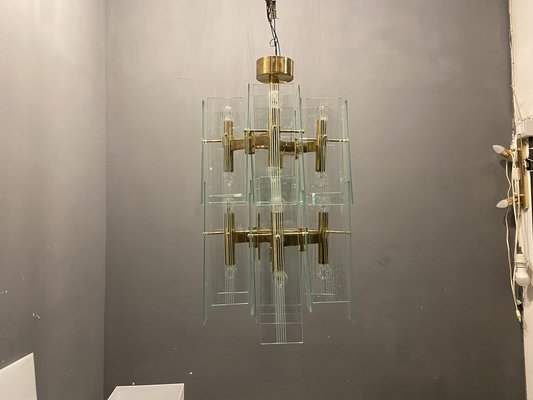 Mid-Century Architectural Chandelier by Sciolari-JJC-1364639