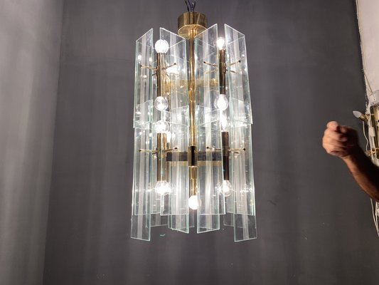 Mid-Century Architectural Chandelier by Sciolari-JJC-1364639