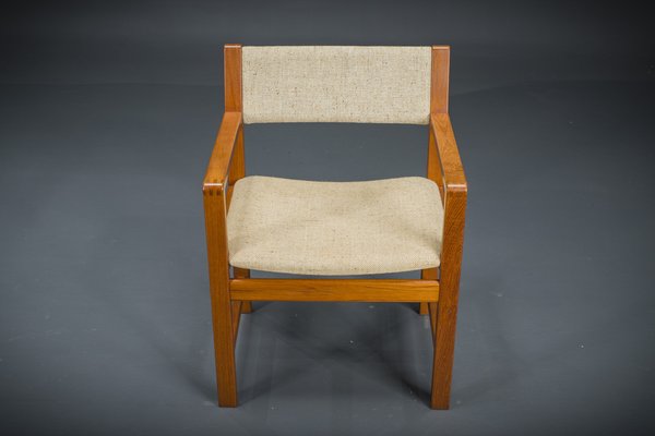 Mid-Century Armchair Teak and Woole, 1960s-ZZH-1725426