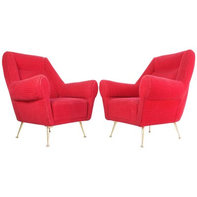 Mid-Century Armchairs by Gigi Radice for Minotti, Italy, 1950s, Set of 2-FO-686115