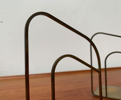 Mid-Century Art Deco Brass Bookends, Set of 2-UAH-1374978