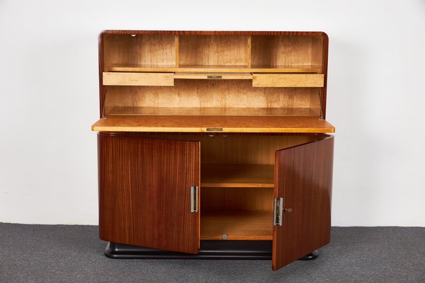 Mid-Century Art Deco Secretary Cabinet by Jindrich Halabala for Up Závody, 1930s-XCG-1496245