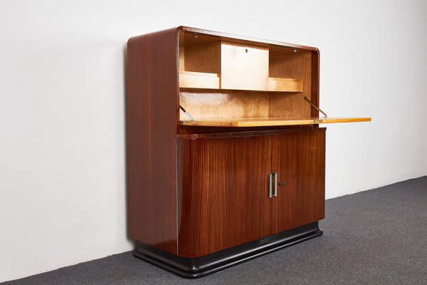 Mid-Century Art Deco Secretary Cabinet by Jindrich Halabala for Up Závody, 1930s-XCG-1496245