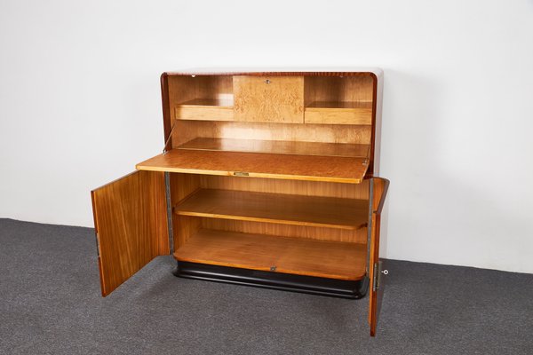 Mid-Century Art Deco Secretary Cabinet by Jindrich Halabala for Up Závody, 1930s-XCG-1496245