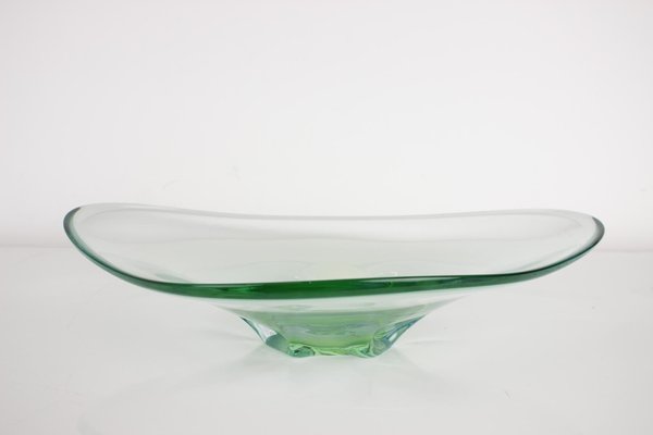 Mid-Century Art Glass Bowl by Zelezno Borske Sklo, 1960s-TZ-1431437