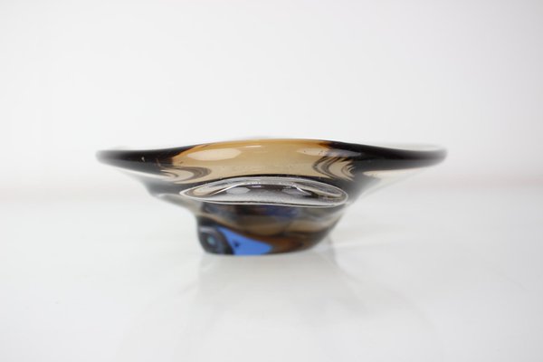 Mid-Century Art Glass Bowl by Zelezno Borske Sklo, 1960s-TZ-1298721