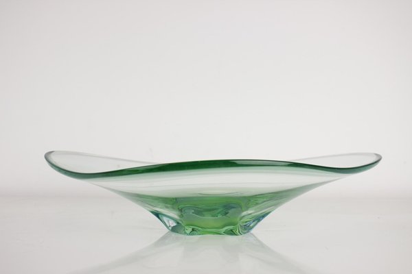 Mid-Century Art Glass Bowl by Zelezno Borske Sklo, 1960s-TZ-1431437