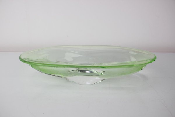 Mid-Century Art Glass Bowl by Zelezno Borske Sklo, 1960s-TZ-1298734