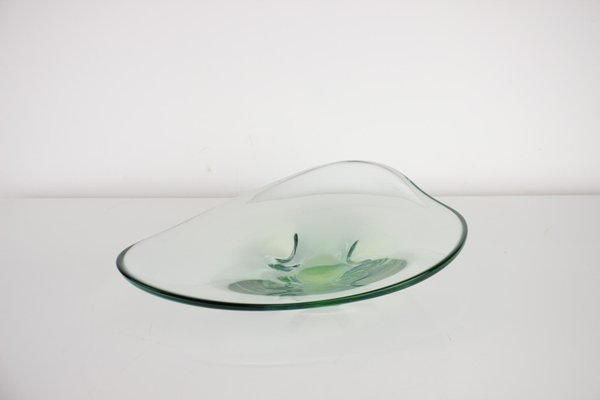 Mid-Century Art Glass Bowl by Zelezno Borske Sklo, 1960s-TZ-1431437