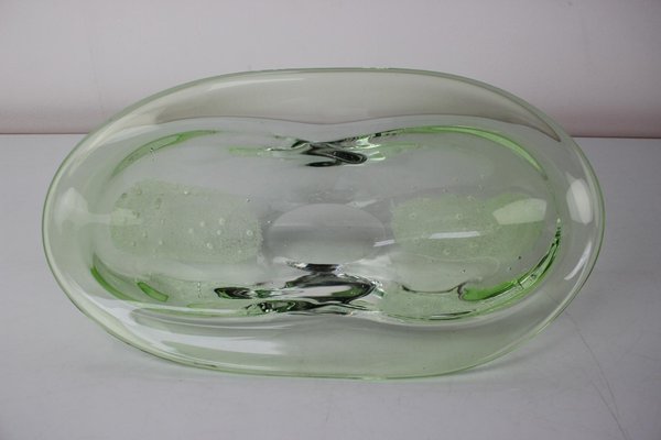 Mid-Century Art Glass Bowl by Zelezno Borske Sklo, 1960s-TZ-1298734