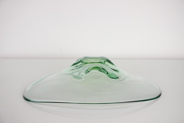 Mid-Century Art Glass Bowl by Zelezno Borske Sklo, 1960s-TZ-1431437