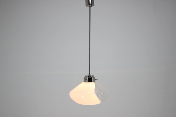 Mid-Century Art Glass Pendant Lamp from Kamenicky Senov, 1970s-TZ-703066