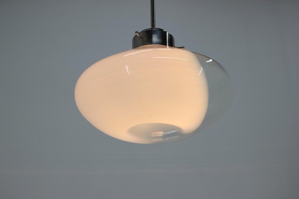 Mid-Century Art Glass Pendant Lamp from Kamenicky Senov, 1970s-TZ-703066