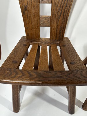 Mid-Century Artisan Dining Chairs, 1960s, Set of 4-MTU-2031562