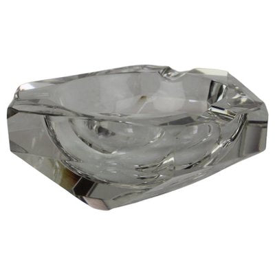 Mid-Century Ashtray Diamond Bohemia Glass, 1970s-TZ-1298740