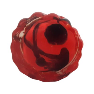 Mid-Century Ashtray in Red Murano-TCS-1328195