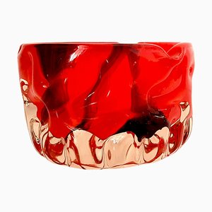 Mid-Century Ashtray in Red Murano-TCS-1328195