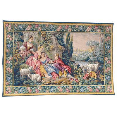 Mid-Century Aubusson Style Jacquard Tapestry-YMM-1062113